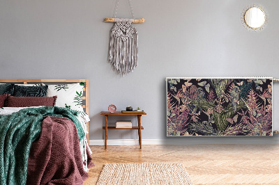 Cobertura magnética para radiador Pássaros e folhas