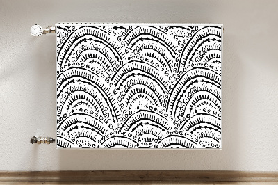 Cobertura magnética para radiador Padrão abstrato