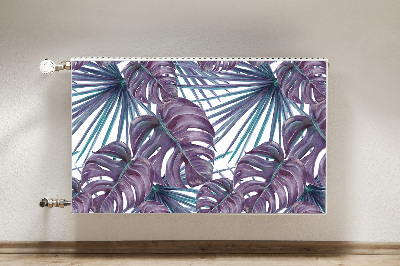 Cobertura magnética para radiador Folhas de Monstera