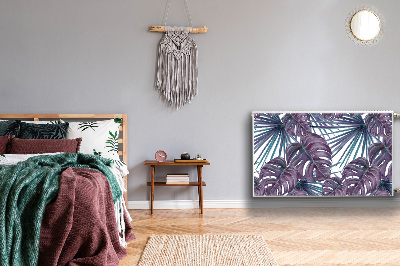 Cobertura magnética para radiador Folhas de Monstera