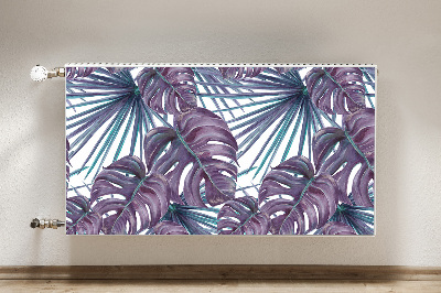 Cobertura magnética para radiador Folhas de Monstera