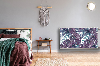 Cobertura magnética para radiador Folhas de Monstera