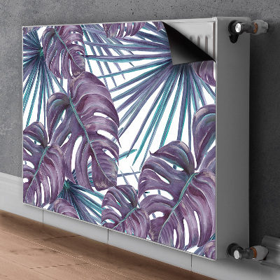 Cobertura magnética para radiador Folhas de Monstera