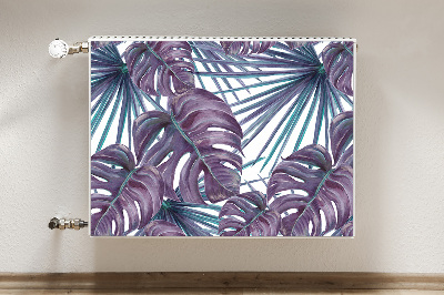 Cobertura magnética para radiador Folhas de Monstera