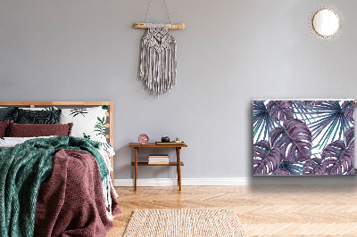 Cobertura magnética para radiador Folhas de Monstera