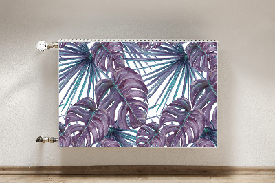 Cobertura magnética para radiador Folhas de Monstera