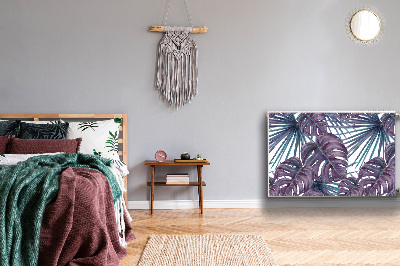 Cobertura magnética para radiador Folhas de Monstera