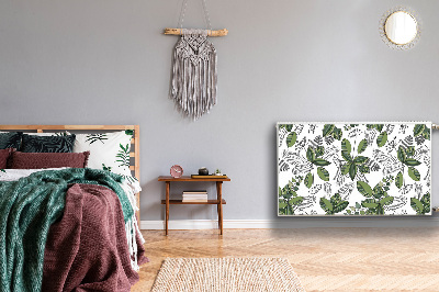 Capa magnética para radiador Padrão botânico