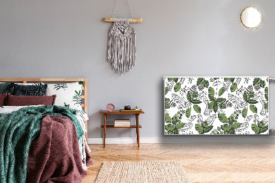 Capa magnética para radiador Padrão botânico