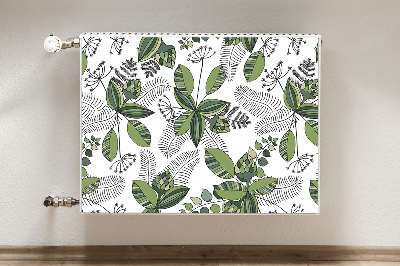 Capa magnética para radiador Padrão botânico