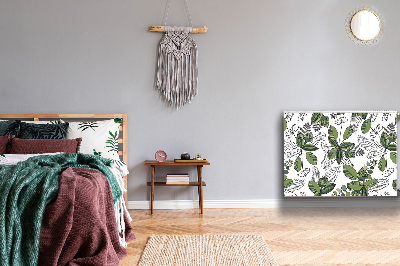 Capa magnética para radiador Padrão botânico