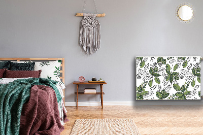 Capa magnética para radiador Padrão botânico