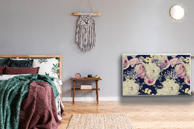 Cobertura magnética para radiador Rosas brancas vintage