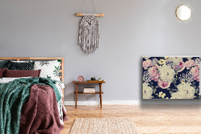 Cobertura magnética para radiador Rosas brancas vintage