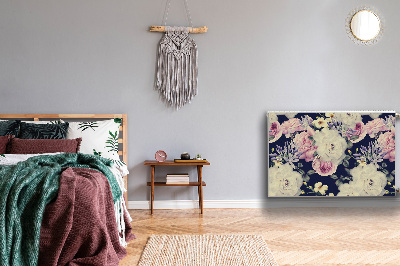 Cobertura magnética para radiador Rosas brancas vintage