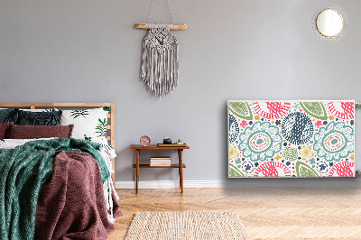 Capa magnética para radiador Flores coloridas