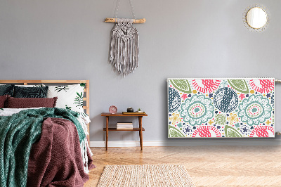 Capa magnética para radiador Flores coloridas