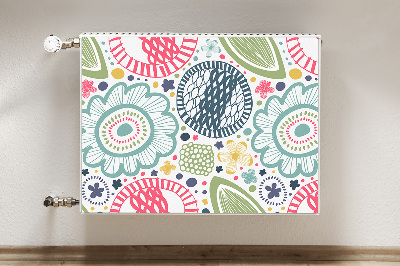 Capa magnética para radiador Flores coloridas