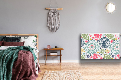 Capa magnética para radiador Flores coloridas