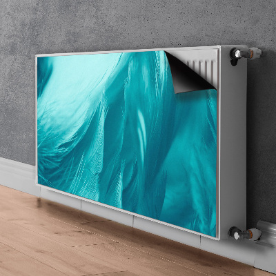 Capa magnética para radiador Penas azuis