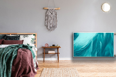 Capa magnética para radiador Penas azuis