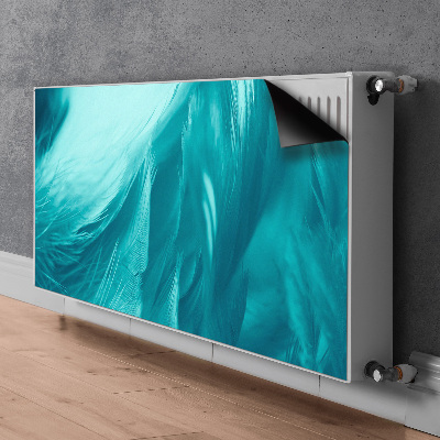 Capa magnética para radiador Penas azuis