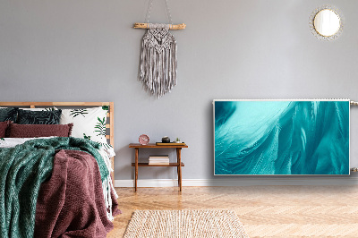 Capa magnética para radiador Penas azuis