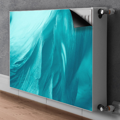 Capa magnética para radiador Penas azuis