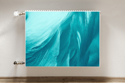 Capa magnética para radiador Penas azuis