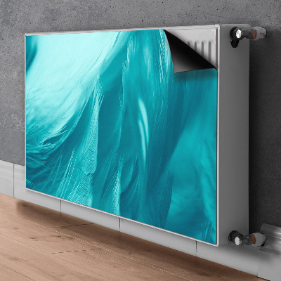 Capa magnética para radiador Penas azuis