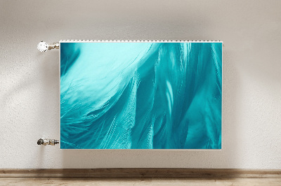 Capa magnética para radiador Penas azuis