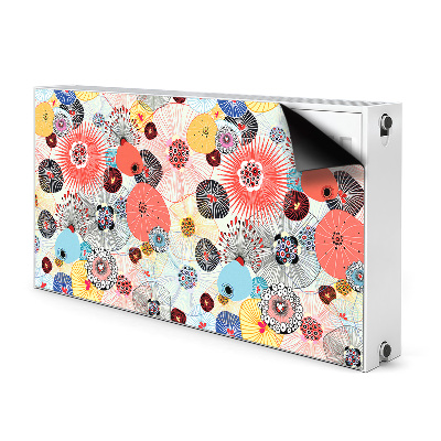 Cobertura magnética para radiador Padrão floral