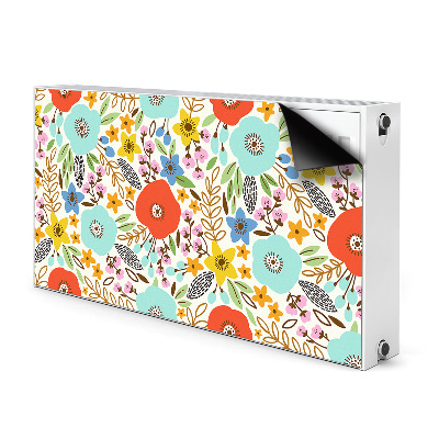 Cobertura magnética para radiador Flores do prado