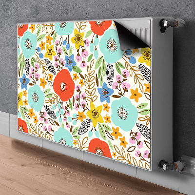 Cobertura magnética para radiador Flores do prado