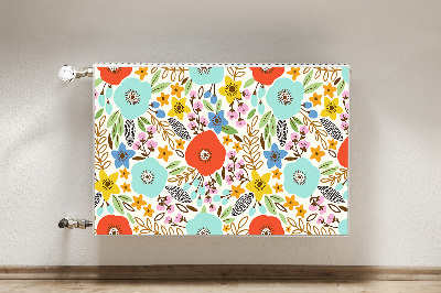 Cobertura magnética para radiador Flores do prado