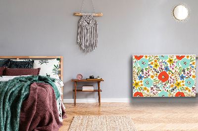 Cobertura magnética para radiador Flores do prado