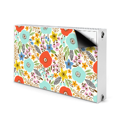 Cobertura magnética para radiador Flores do prado