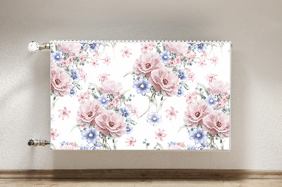 Cobertura magnética para radiador Um buquê delicado