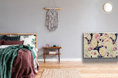 Capa magnética para radiador Rosas brancas