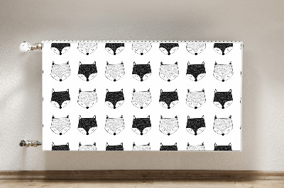 Cobertura magnética para radiador Padrão de raposa