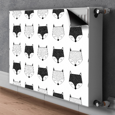 Cobertura magnética para radiador Padrão de raposa