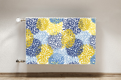 Capa magnética para radiador Flores de crisântemo