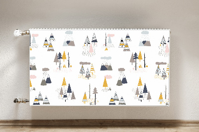 Cobertura magnética para radiador Árvores desenhadas