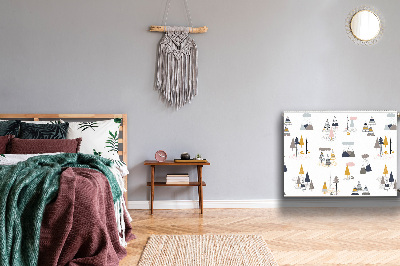 Cobertura magnética para radiador Árvores desenhadas