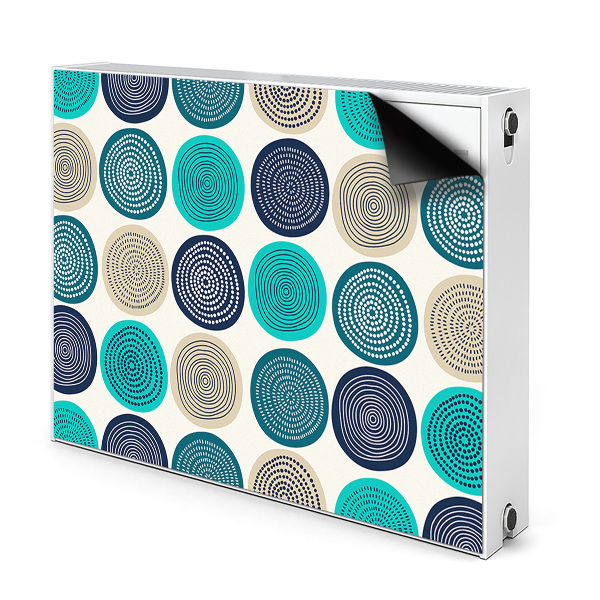 Capa magnética para radiador Círculos abstratos
