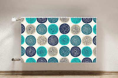 Capa magnética para radiador Círculos abstratos