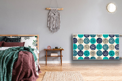 Capa magnética para radiador Círculos abstratos