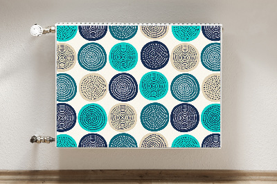 Capa magnética para radiador Círculos abstratos