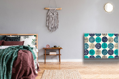 Capa magnética para radiador Círculos abstratos