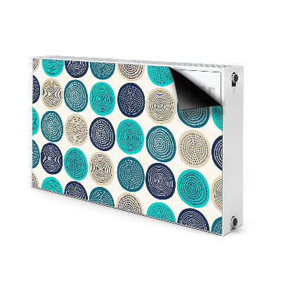 Capa magnética para radiador Círculos abstratos